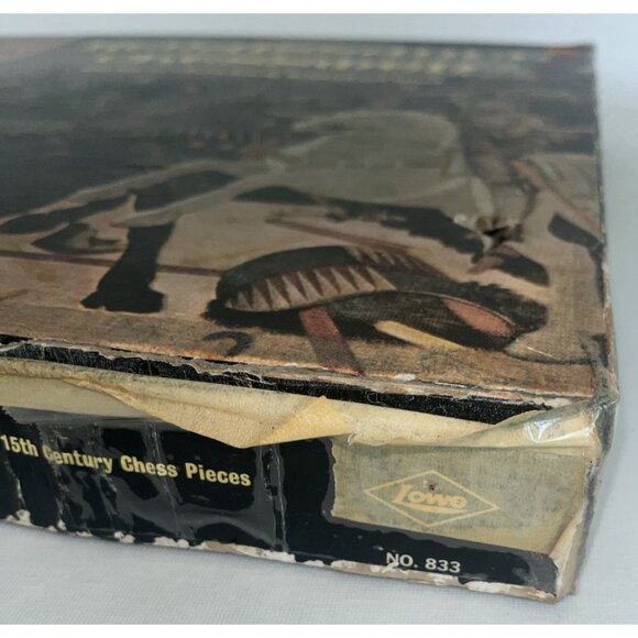 1959 RENAISSANCE CHESSMEN Chess Set 833 Board Booklet & Box BY E.S. LOWE Vintage - Picture 11 of 15